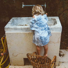 SET STUART - Bleu gris