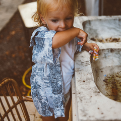 SET STUART - Bleu gris